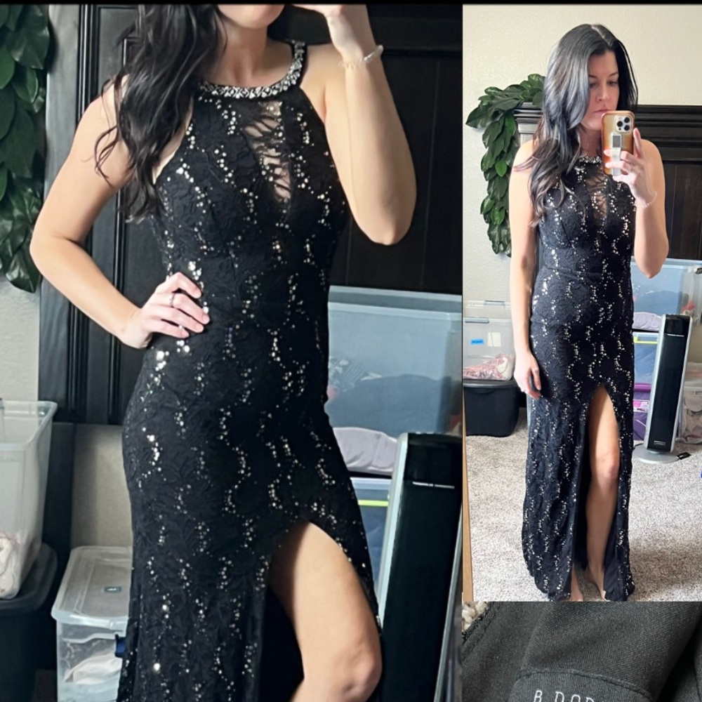 Formal lacy sequin dress